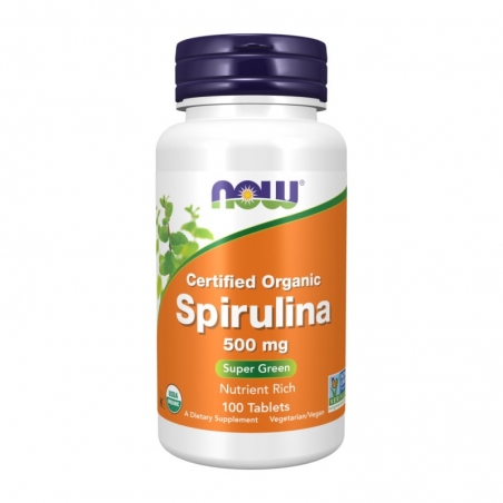 NOW FOODS Spirulina 500 mg 100 tabs.