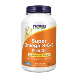 NOW FOODS Super Omega 3-6-9 180 gels.