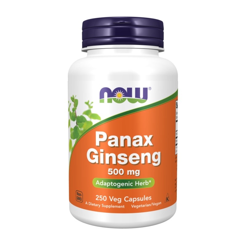 NOW FOODS Panax Ginseng 500 mg 250 kaps.