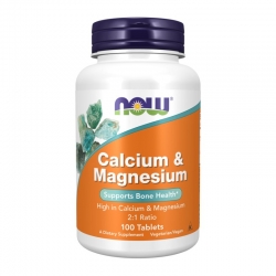 NOW FOODS Calcium & Magnesium 100 tabs.