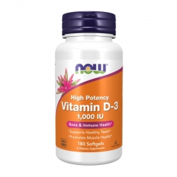 NOW Foods Vitamin D-3 1000 IU 180 capsules