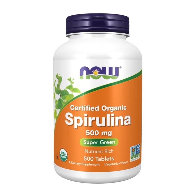 NOW FOODS Spirulina 500 mg 500 tabs.