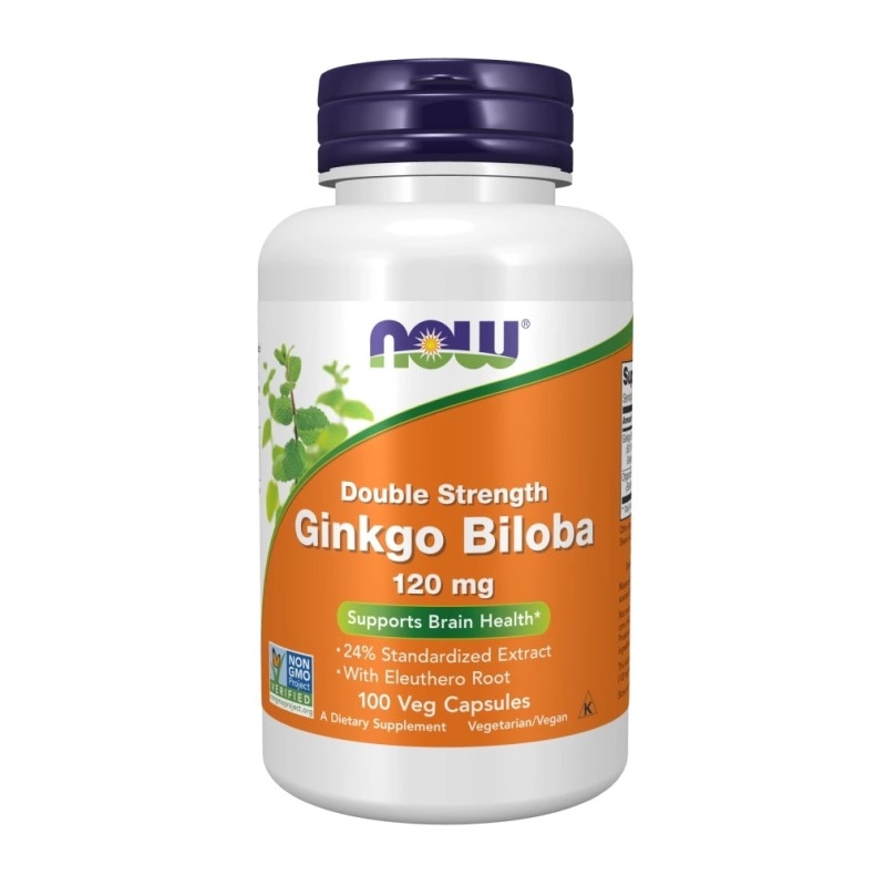 NOW FOODS Ginkgo Biloba 120 mg 100 veg caps.
