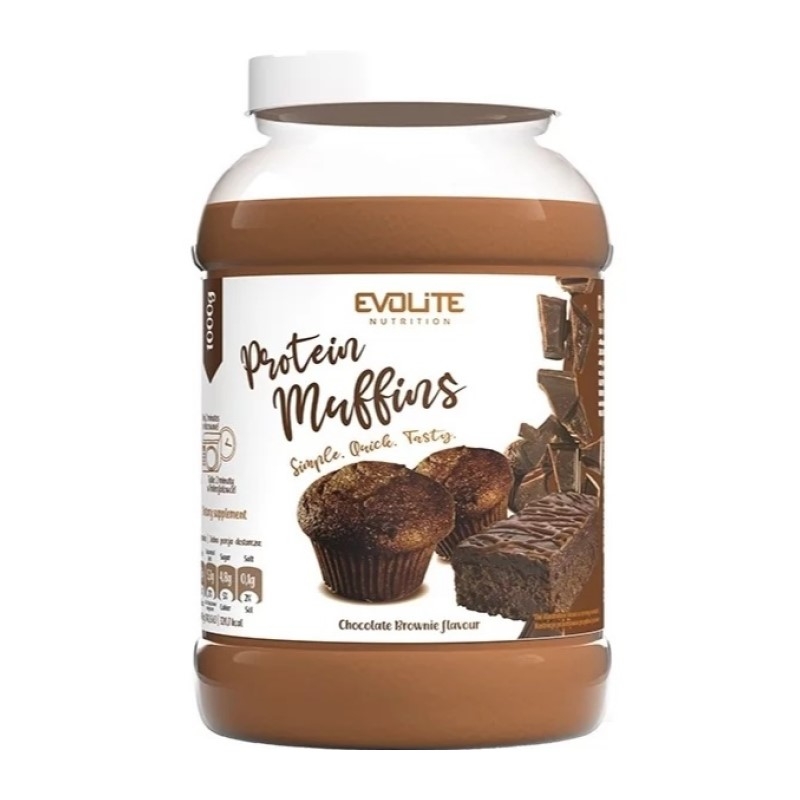 EVOLITE Protein Muffin 1000 g Brownie