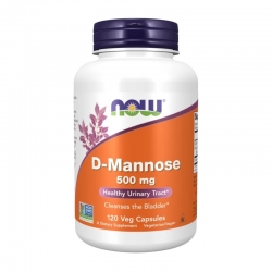 NOW FOODS D-Mannose 500 mg 120 veg caps.