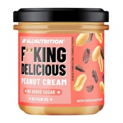 ALLNUTRITION Fitking Delicious Peanut Cream 350 g With Chocolate Flakes