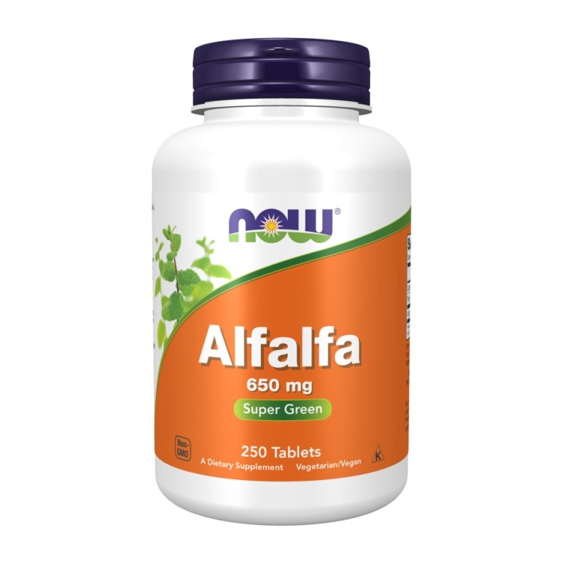 NOW Foods Alfalfa (Lucerna) 650 mg 250 tab.