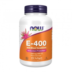 NOW FOODS Witamina E-400 with Mixed Tocopherols 250 gels.