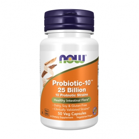 NOW FOODS Probiotic-10 25 Billion 50 veg caps.