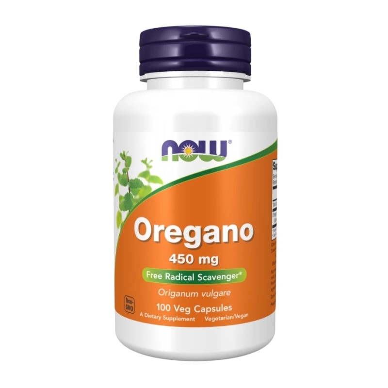 NOW FOODS Oregano 450 mg 100 veg caps.