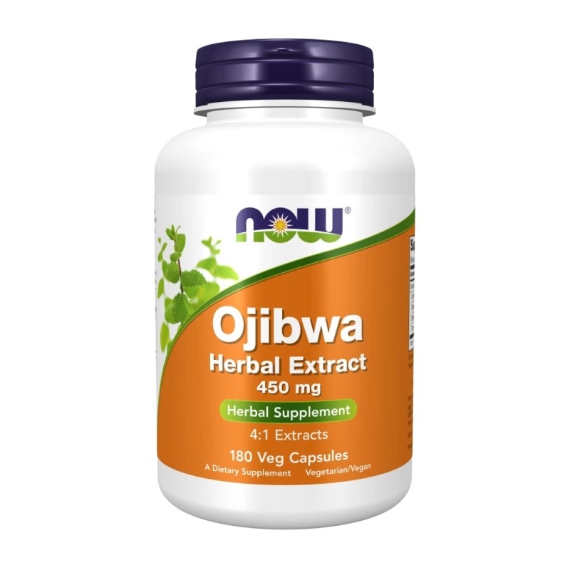 NOW FOODS Ojibwa Herbal Esiak Extract 450 mg 180 veg caps.