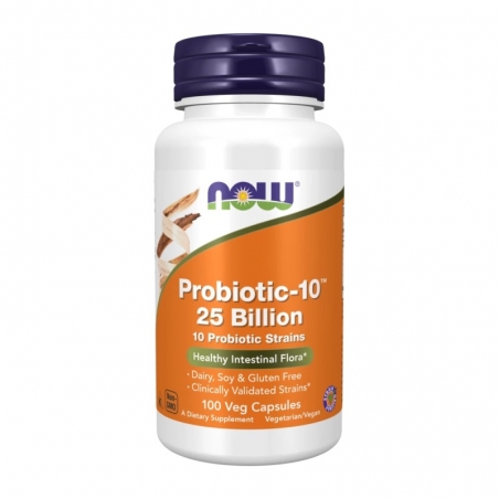 NOW FOODS Probiotic-10 25 Billion 100 veg caps.