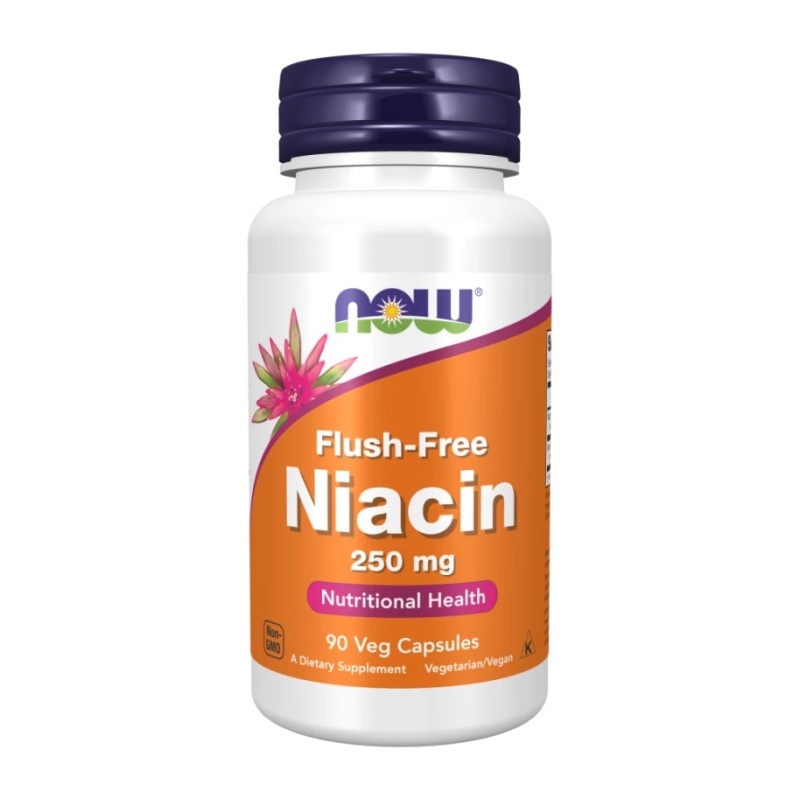 NOW FOODS Niacin Flush-Free 250 mg 90 veg caps