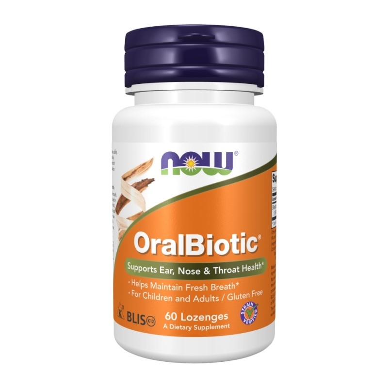 NOW FOODS OralBiotic 60 tabs. do ssania