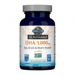 GARDEN OF LIFE Dr.Formulated DHA 1000 mg (Citrus) 30 soft gels.