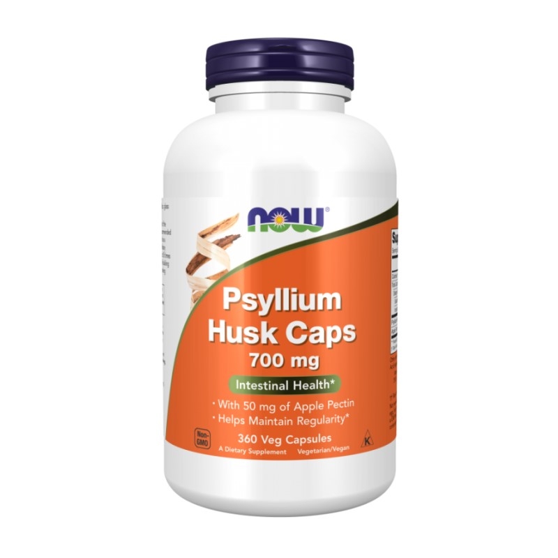 NOW FOODS Psyllium Husk Apple Pectin 700 mg 360 vcaps.