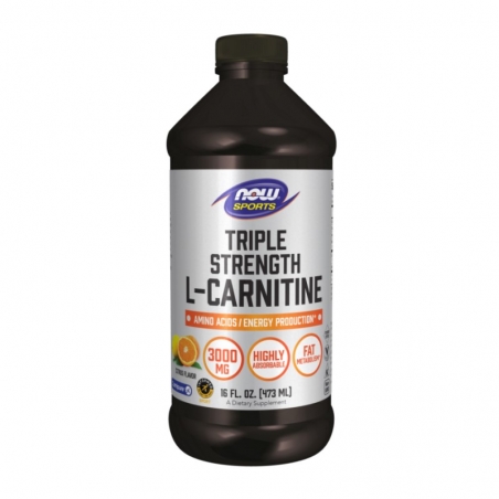 NOW FOODS Triple Strength L-Carnitine 3000 mg 473 ml