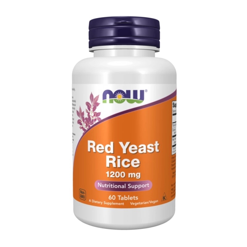 NOW FOODS Red Yeast Rice 1200mg 60 kaps.