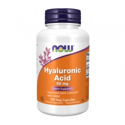 NOW FOODS Hyaluronic Acid MSM 50mg 120 vcaps.