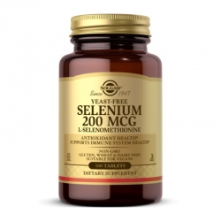 SOLGAR Selenium (Yeast Free) 200 mcg 100 tabs.