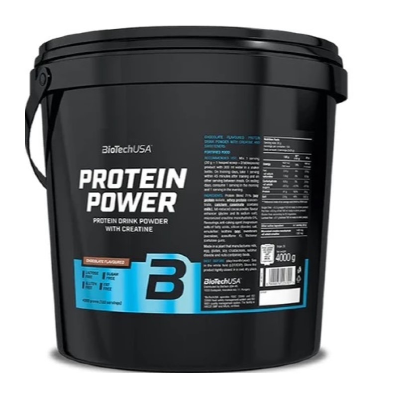 BIOTECH Protein Power 4000 g Smaki Czekoladowe