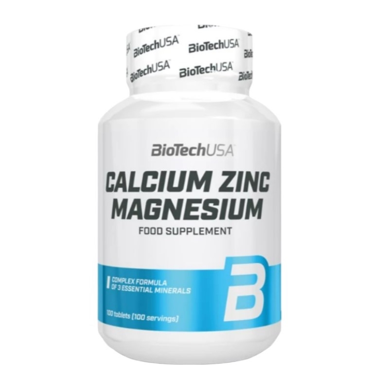 BIOTECH Calcium Zinc Magnesium 100 tabs.
