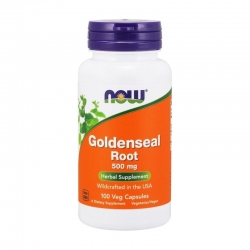 NOW FOODS Goldenseal Root 500 mg 100 veg caps.