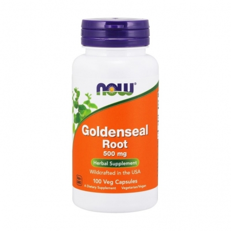 NOW FOODS Goldenseal Root 500 mg 100 veg caps.