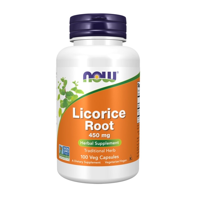 NOW FOODS Licorice Root 450 mg 100 veg caps.