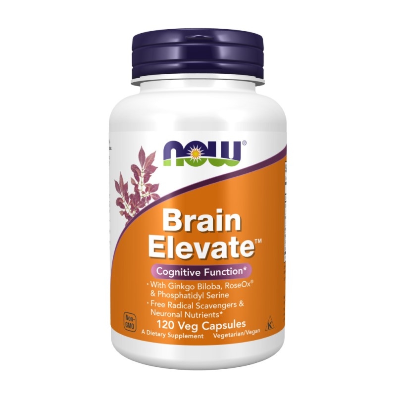 NOW FOODS Brain Elevate 120 veg caps.