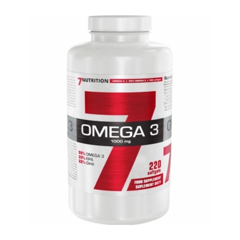 7 NUTRITION Omega 3 1000 mg 220 soft gels.