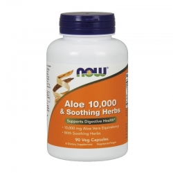NOW FOODS Aloe 10,000 & Soothing Herbs 90 vcaps.