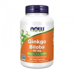 NOW FOODS Ginkgo Biloba 60 mg 240 veg caps.