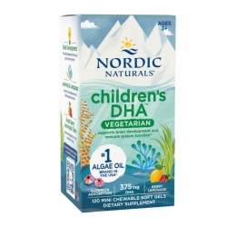 NORDIC NATURALS Childrens DHA Vegetarian 375 mg 120 chewable Berry Lemonade