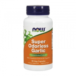 NOW FOODS Super Odorless Garlic Extract 90 vcap
