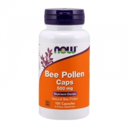 NOW FOODS Bee Pollen Caps 500 mg 100 caps.