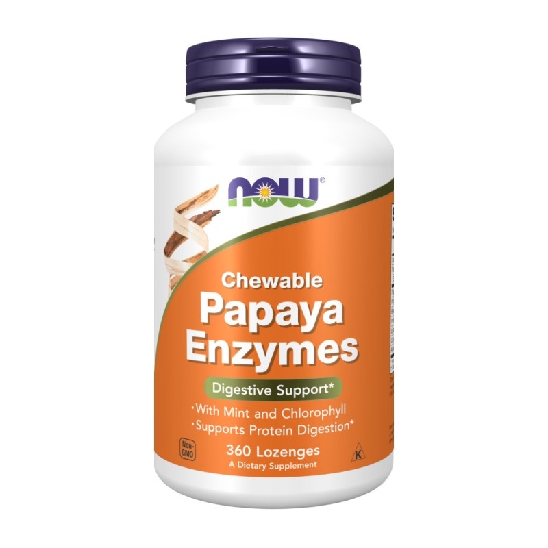 NOW FOODS Papaya Enzymes Chewable 360 tab.do ssania