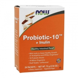 NOW FOODS Probiotic-10 + Inulin 24 pcs