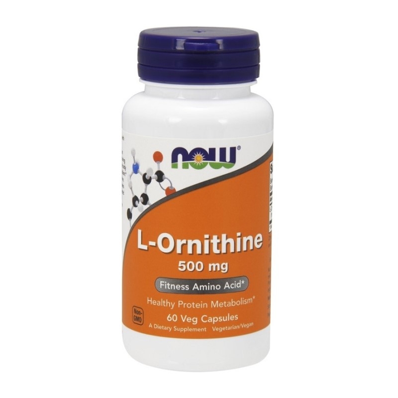 NOW FOODS L-Ornityna 500 mg 60 kaps.