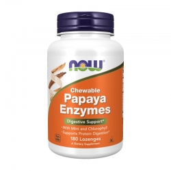 NOW FOODS Papaya Enzymes Chewable 180 tab.do ssania