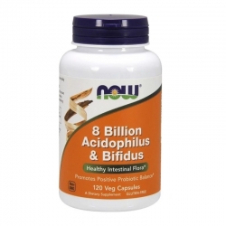 NOW FOODS 8 Billion Acidophilus & Bifidus 120 veg caps.
