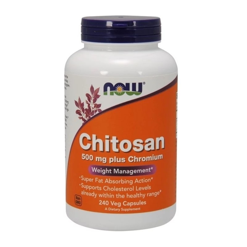 NOW FOODS Chitosan 500 mg with Chromium 240 weg.kaps.