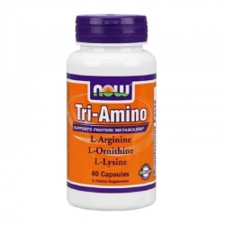 NOW Foods Tri-Amino (Arginine, Ornithine, Lysine) 60 capsules