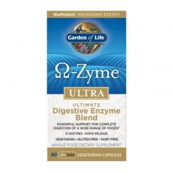 GARDEN OF LIFE Omega Zyme Ultra 90 veg caps.