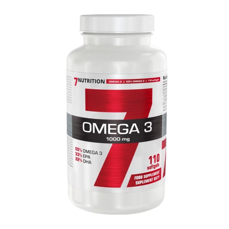 7 NUTRITION Omega 3 1000 mg 110 softgels.