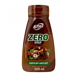 6PAK Syrop Zero 500 ml Czekolada-Orzech Laskowy