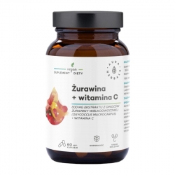 AURA HERBALS Żurawina 800 mg+Wit C 60 caps.