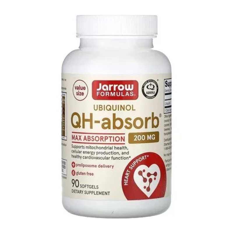 JARROW Ubiquinol QH-absorb 200 mg 90 softgels