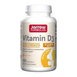 JARROW FORMULAS Witamina D3 2500IU 100 softgels