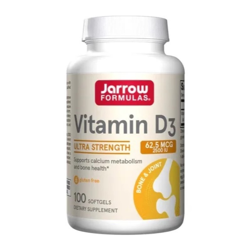 JARROW FORMULAS Witamina D3 2500IU 100 softgels